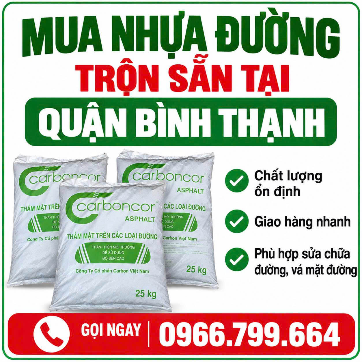 Mua Nhựa Đường Trộn Sẵn Tại Bình Thạnh