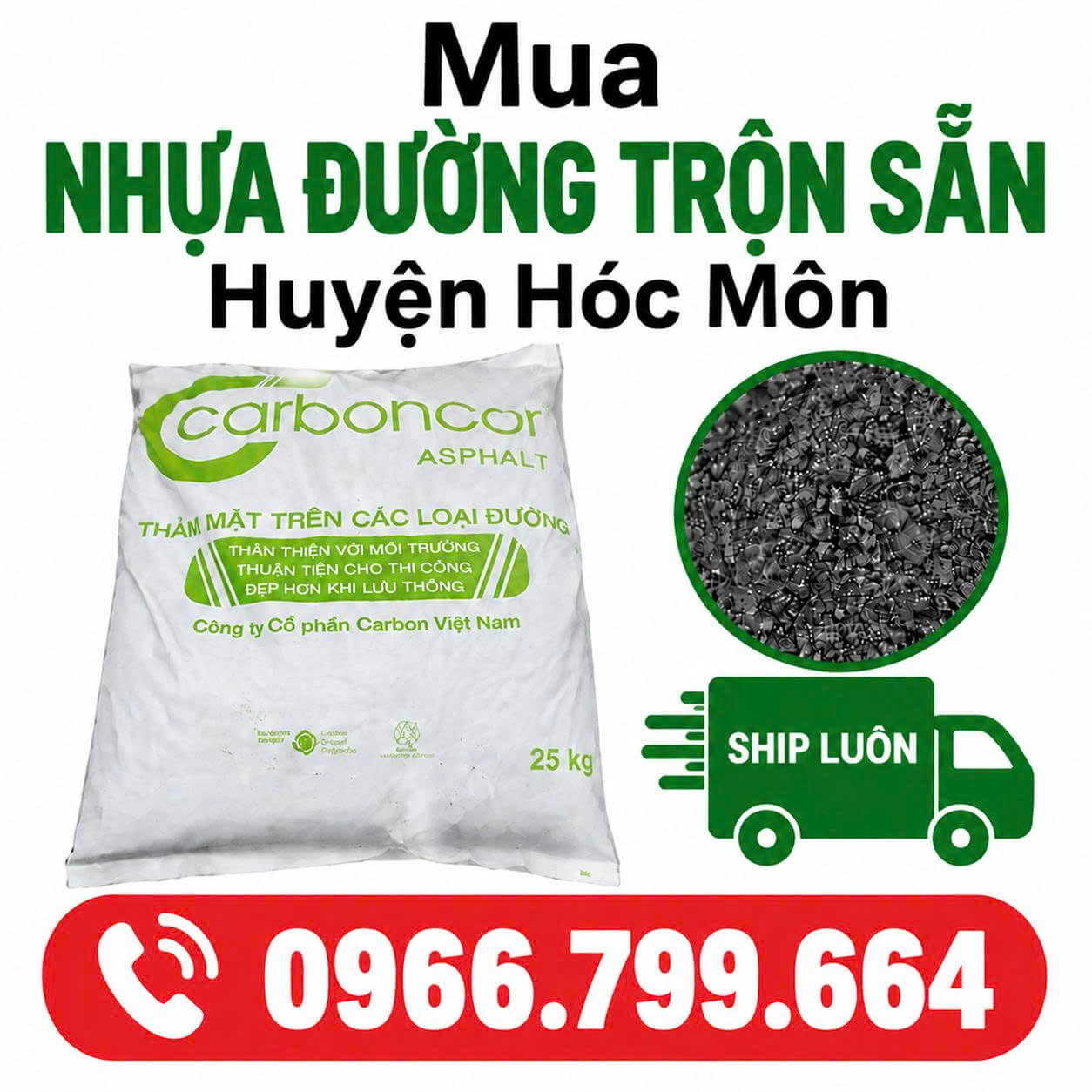 Mua Nhựa Đường Trộn Sẵn Tại Huyện Hóc Môn