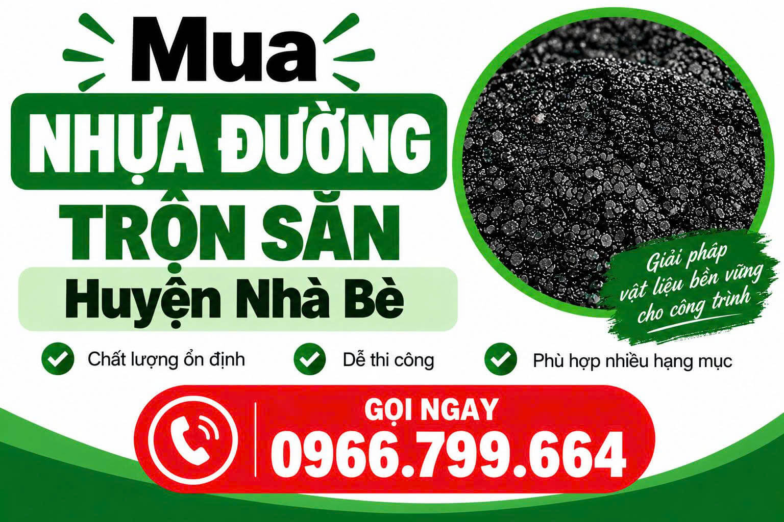 Mua Nhựa Đường Trộn Sẵn Tại Nhà Bè