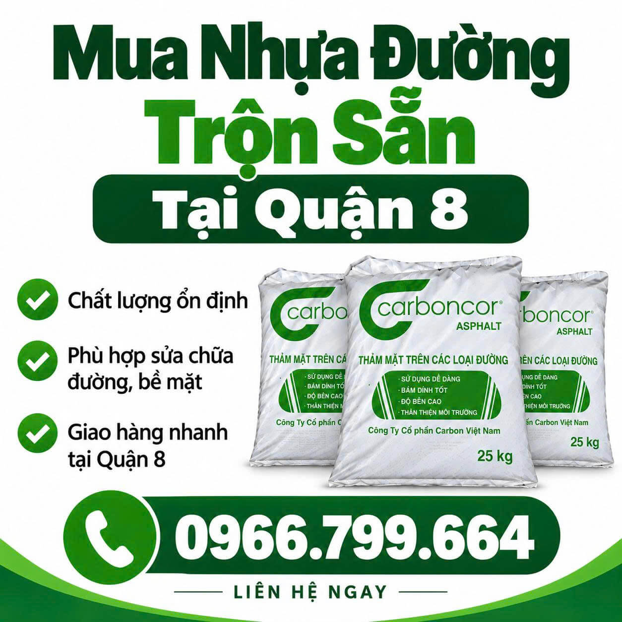 Mua Nhựa Đường Trộn Sẵn Tại Quận 8