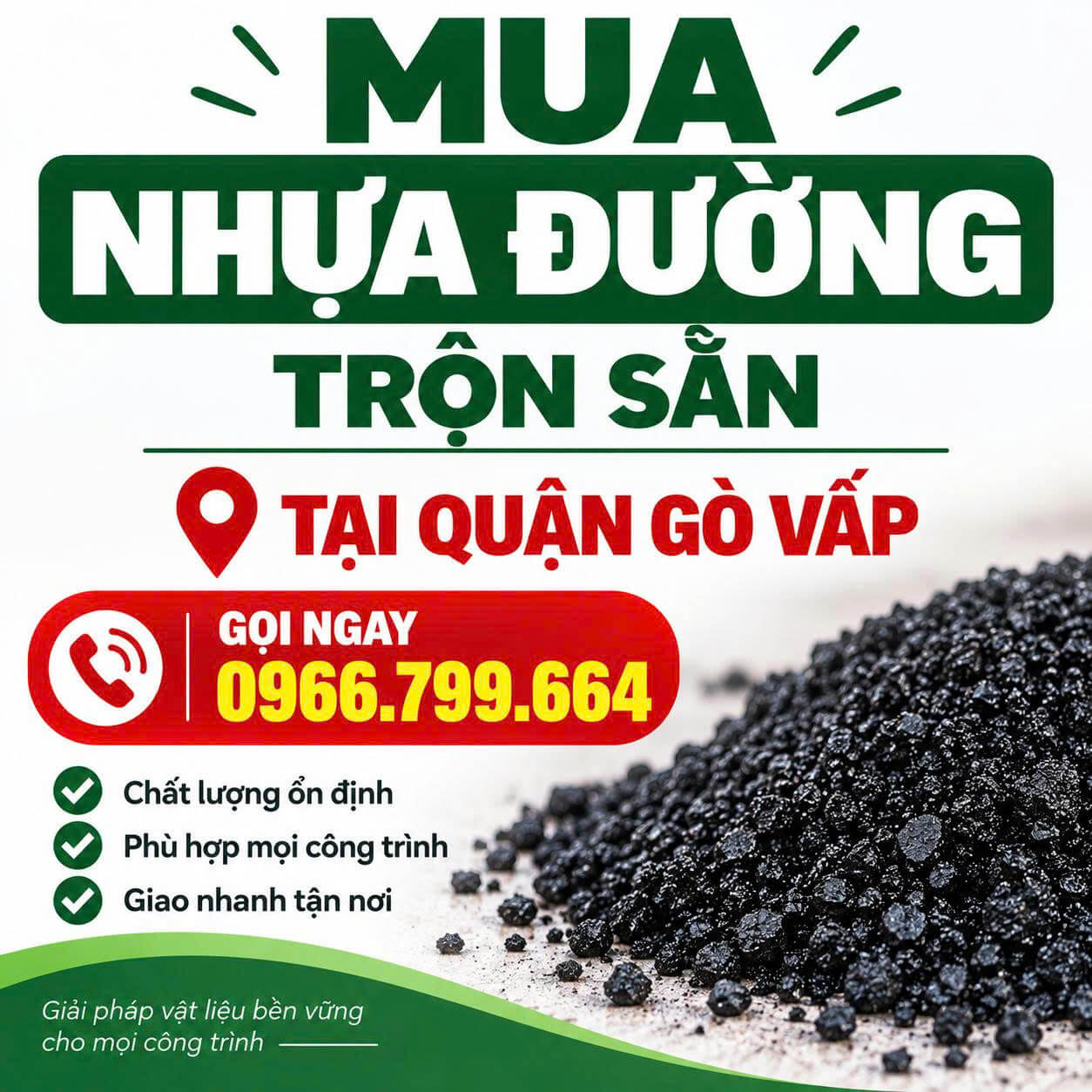 Mua Nhựa Đường Trộn Sẵn Tại Quận Gò Vấp