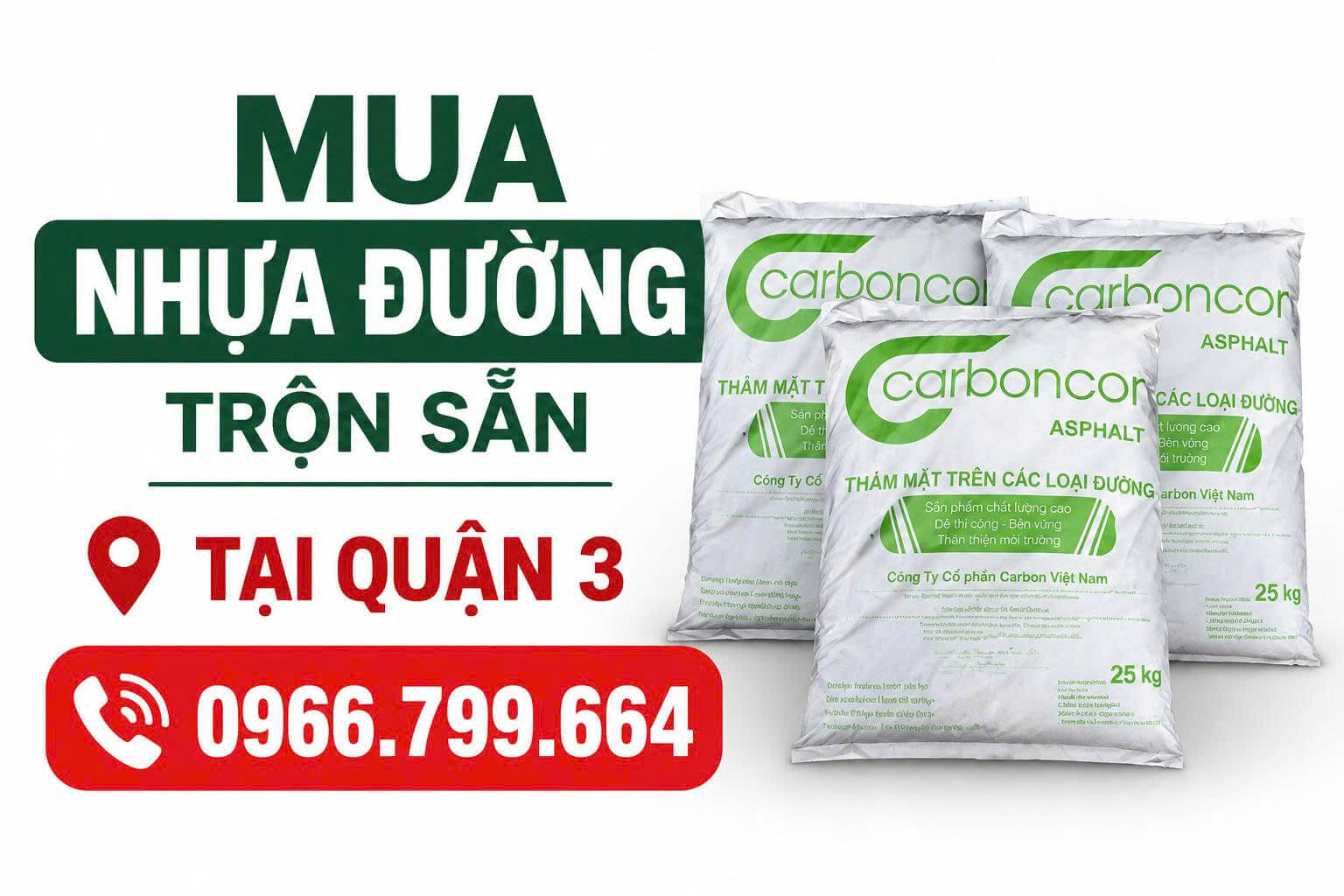 Mua Nhựa Đường Trộn Sẵn ở Quận 3