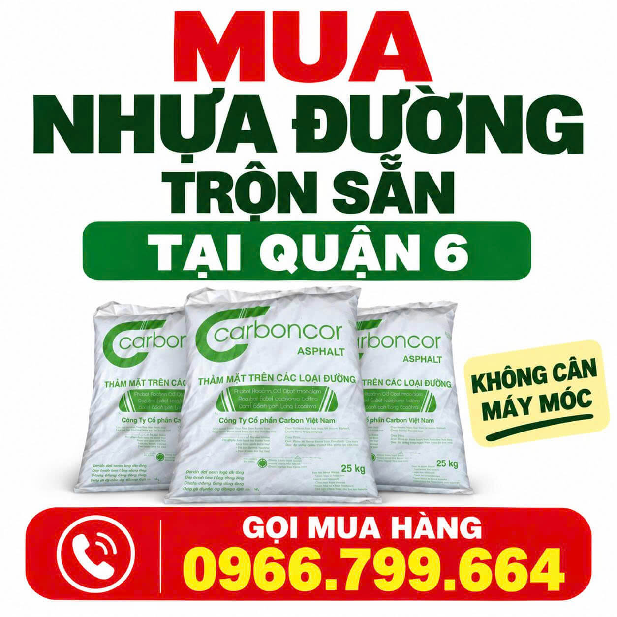 Mua Nhựa Đường Trộn Sẵn ở Quận 6