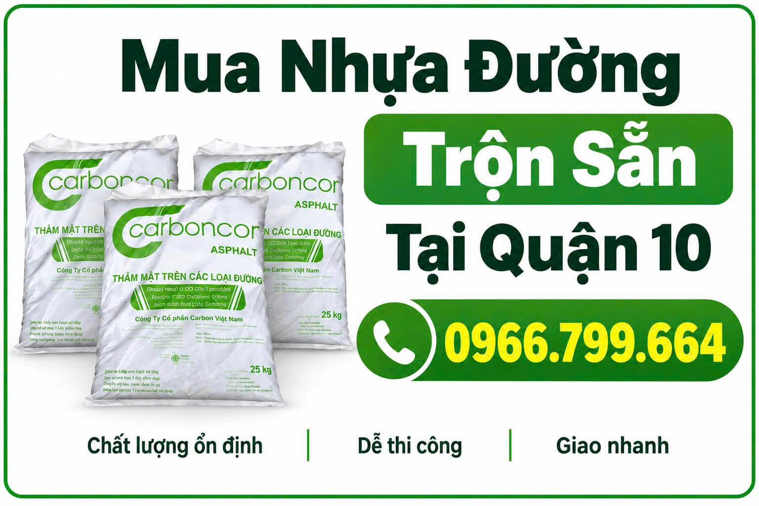 Mua Nhựa Đường Trộn Sẵn ở Tại Quận 10