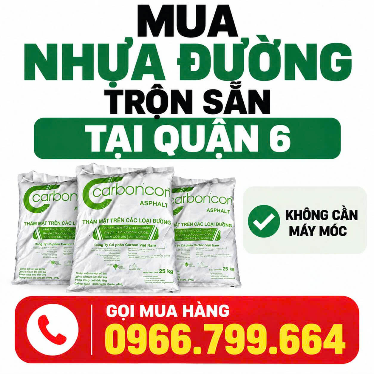 Mua Nhựa Đường Trộn Sẵn ở Tại Quận 6
