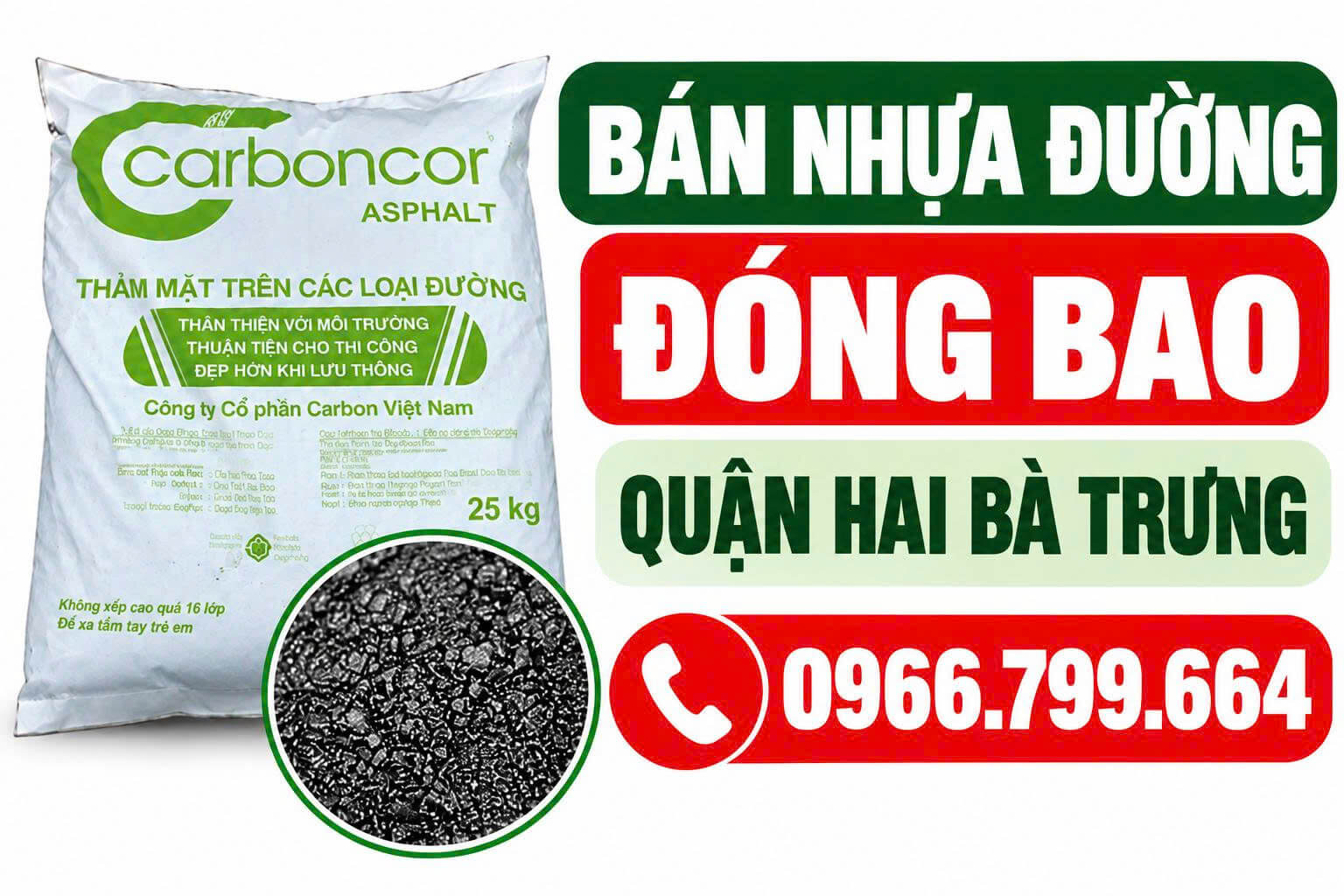 Bán Nhựa Đường Đóng Bao Quận Hai Bà Trưng