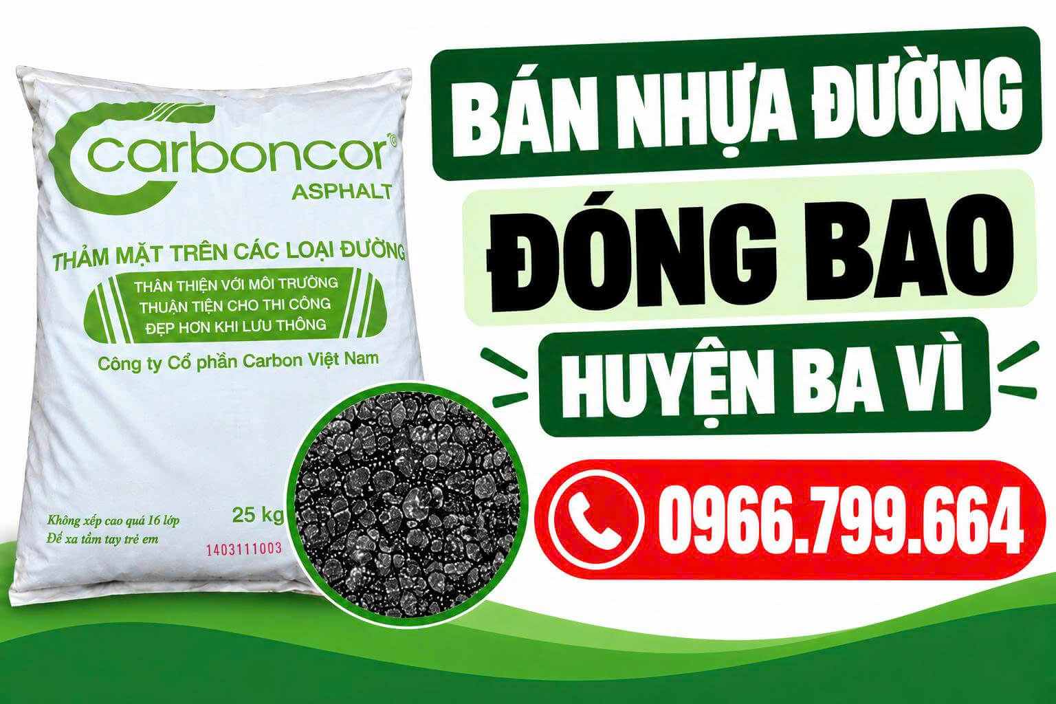 Bán Nhựa Đường Đóng Bao Tại Ba Vì