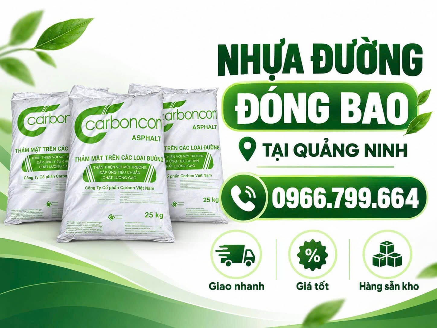 Nhựa Đường Đóng Bao ở Tại Quảng Ninh